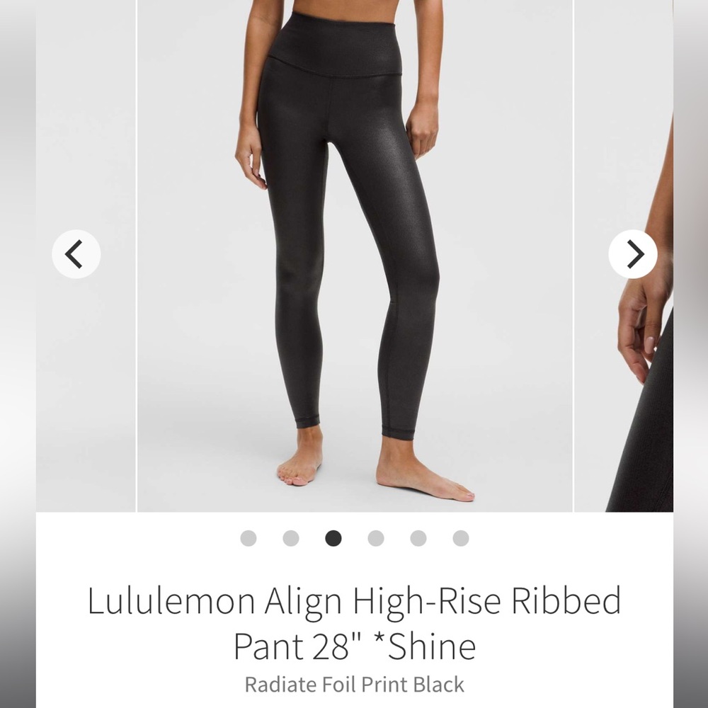 Lululemon Align High-Rise Ribbed
Pant 28" *Shine